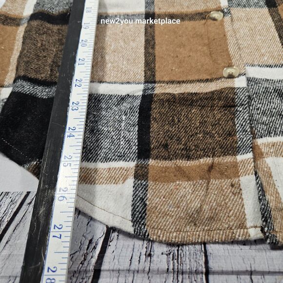 Brand new womans plaid button down vest cozy layering size medim - Picture 9 of 9